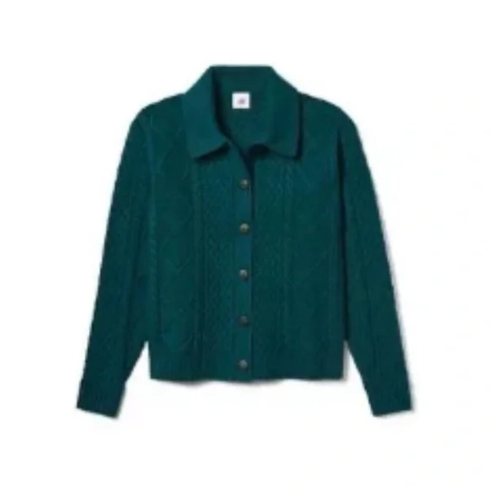 Cabi Peacock Teal Cardigan size L